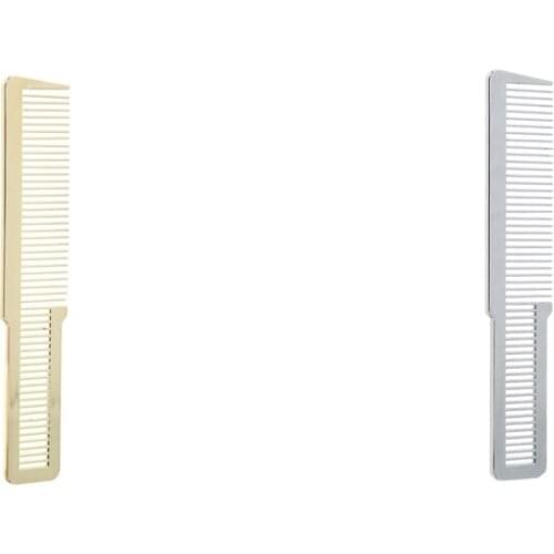 2pcs Plastic Flat Top Hair Comb Styling Hair Cutting Hairdressing Brush Comb