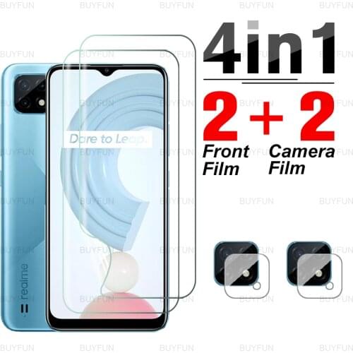 4in1 Camera Film For Realme C21 Front Hydrogel Film for oppo realme 8 7 pro realmi gt neo for Narzo 30A safety protective film