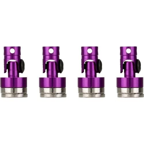 4x Purple RC Alloy Magnetic Stealth Invisible Body Post Mount For Model Car