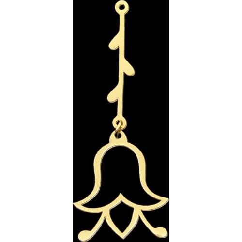 5pcs/lot 100% Stainless Steel Two-section Flowers DIY Earring Pendant Charm Wholesale Factory Prices Custom Charms