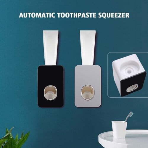 Automatic Toothpaste Dispenser ToothPaste Rack Holder For Bathroom Accessories Plastic Toothpaste Squeezers