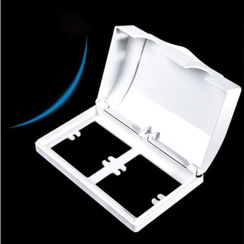 Double-type 86 Switch Socket Protector Electric Plug Cover Baby Child Safety Box Wall Mount Plug Cover Outlet Household Supplies