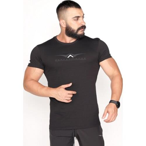 Crew Neck T-shirt Single Jersey Fabric Phosphor Print Detailed