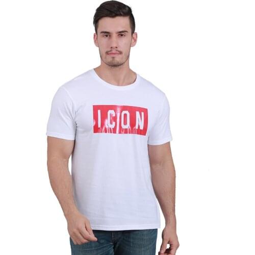 Dsqicond2 ICON letters printing Women Mens cotton sports T-shirt Crew Neck short sleeve sweat-absorbent comfort Shirt