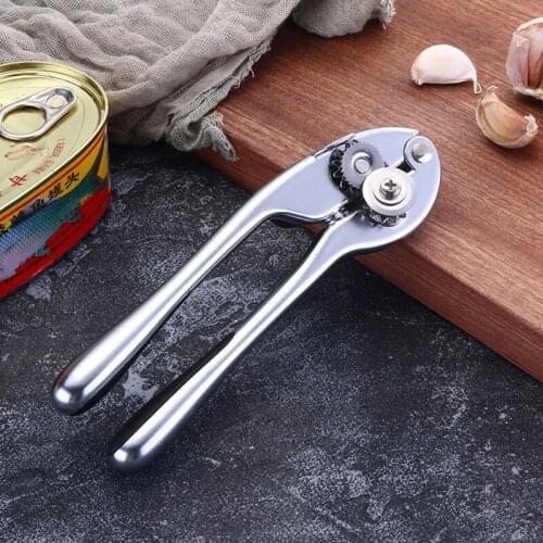 Zinc Alloy Can Opener Kitchen Utensils Manual Bottle Opener 360°Rotating Big Screw Head ABS Non-Slip Handle Kitchen Can Opener