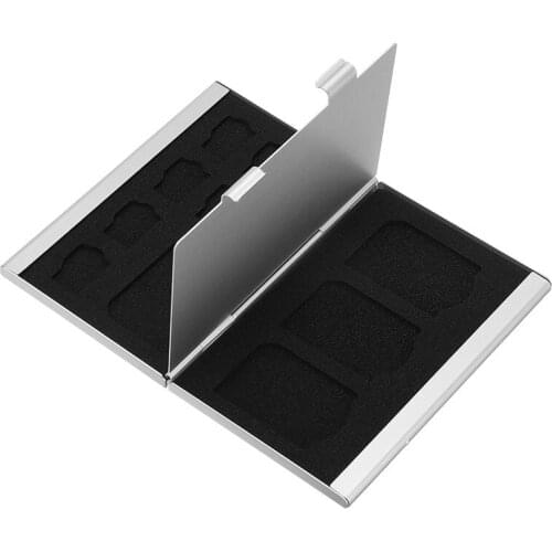 Mini Aluminum Alloy Micro TF SD Memory Card Storage Case Protector Holder Box for SD/TF Card Storage Accessories