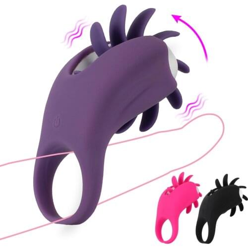 OLO Rotation Oral Vibrator Tongue Licking Vagina Clitoris Stimulate G-spot Massage Sex Toys for Men