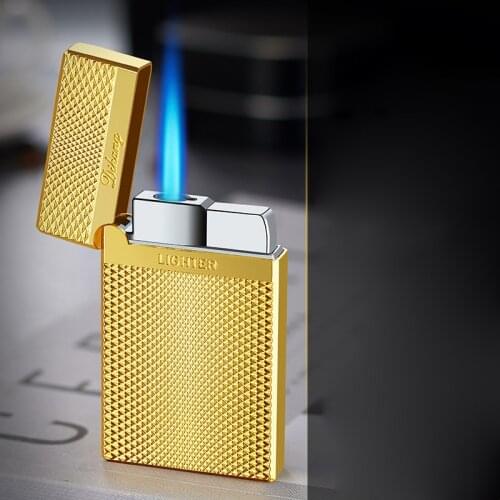 Creative Metal Carving Cigarette Cigar Turbo Lighter Mini Torch Jet Lighter Unusual Butane Gas Lighters Mens lady Gift