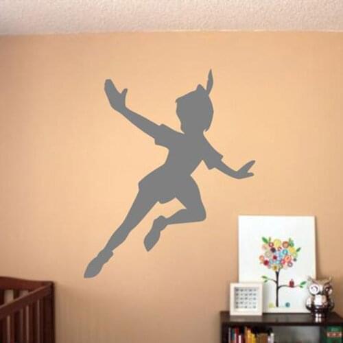 Peter Pan Wall Stickers Nursery Vinyl Wall Decal Kids Boys Girls Room Wall decals Bedroom Decor Accessories Self-adhesive C063