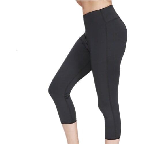 High Waist Calf-length Yoga Pants Women Yoga Pants Leggings Sport Indoor Fitness Athletic Pants Elastic Breathable Running Pants