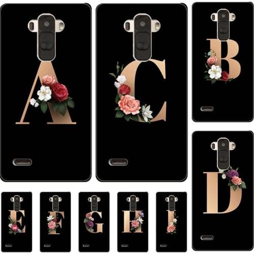 For LG Optimus G4 H815 H810 H811 VS986 LS991 F500 Case Cute Lovely Cartoon Pattern Flower Black Letters Silicone Soft Cover