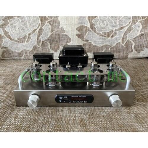 Spartan M1 6N2+6P15 parallel tube, 6z4 rectification, pure bile high-end tube power amplifier, output power: 8W+8W