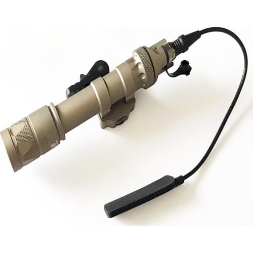 Tactical Flashlight M622V Scout Light DS07 Switch White-light And Strobe Output With ADM Weapon Mount Fit 20mm Rail Hunting