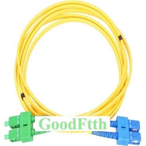 Fiber Optic Patch Cord Jumper SC/UPC-SC/APC SC/APC-SC/UPC SM Duplex GoodFtth 20-50m