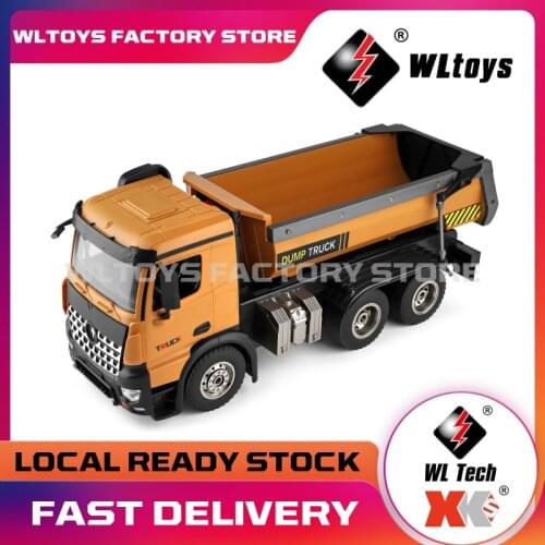 Wltoys 14600 1:14 4WD RC Car Remote Control 2.4g Radio Control Rc Car Toy Dirt Dump Truck Engineering Series Load Dump Truck Toy