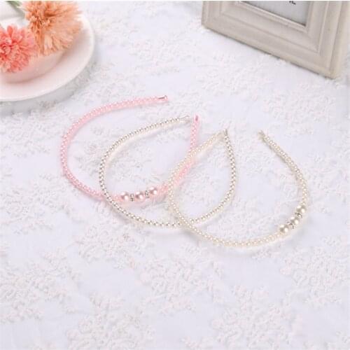 1 Pc Hair Accessories Bezel with Rhinestone Headband Elegant Girls Pearl Princess Hairpins Womens Headbands Hair Band for Women