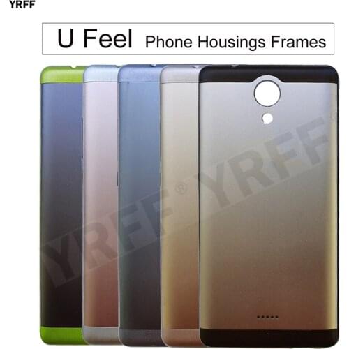 Hard Plastic Phone Housings Frames For Wiko U Feel Battery Back Cover Door Housing Cases Accessories