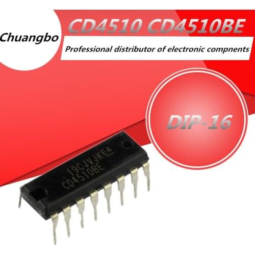 10pcs Spot goods CD4510 CD4510BE DIP-16 New spot chip IC