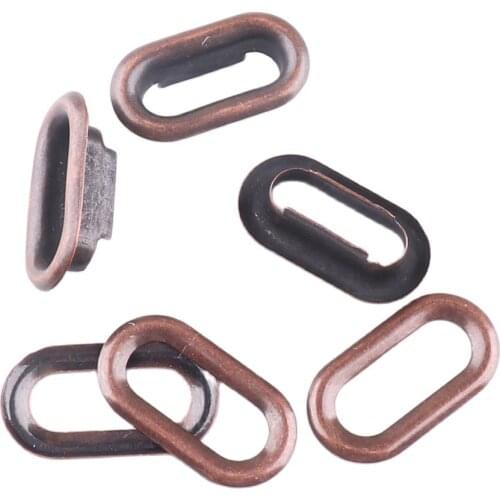 100 sets Red bronze Metal Eyelets Grommets for Leather Craft DIY Scrapbooking Knitwear Shoes Jeans Bags Practical Accessories
