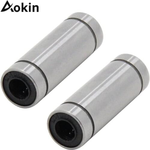 3d Printers Parts Linear Ball Bearings Lm6luu Lm8luu Lm10luu Lm12luu 6mm 8mm 10mm Part Bush Bushing Aluminum Accessories 2 Pcs