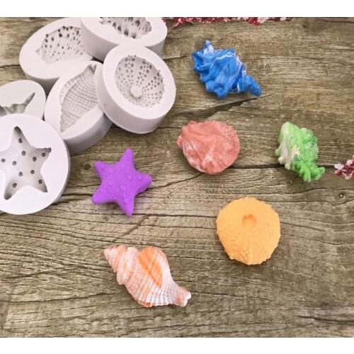 Aouke Mandy Kinds Of Shells Shape Silicone Cake Molds Fondant Cake Decoration Tool Chocolate Candy Molds B001-B06