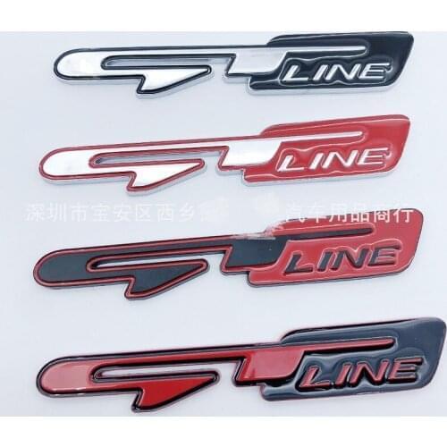 Car Sticker GT Line for Peugeot GT RCZ 308 508 3008 5008 KIA Forte Optima Picanto Stinger Sorento Renault Clio Grandtour Megane