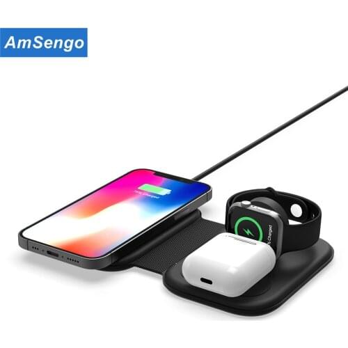 Magnetic Wireless Duo Charger For Magsafe Apple iPhone 12 Mini Pro 11 Pro X XS Max Fast Charging Pad For Airpods Pro Watch