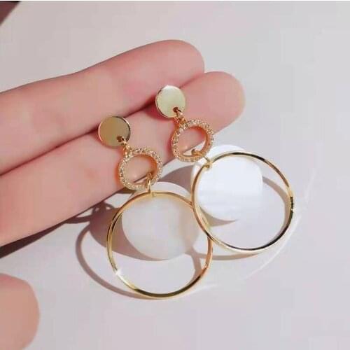 CANAMAY Women's Gold Earrings