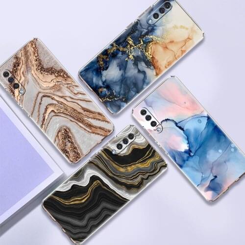 Clear Soft Case for Samsung Galaxy A50 A51 A70 A71 A12 A21s A31 A10 A20e A30 Tpu Silicone Phone Cover Marble Art