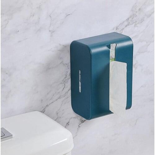Toilet Paper Holder Waterproof Wall Mounted For Toilet Paper Tray Draw Paper Storage Box Tray Tissue Box Shelf Bathroom Kitchen