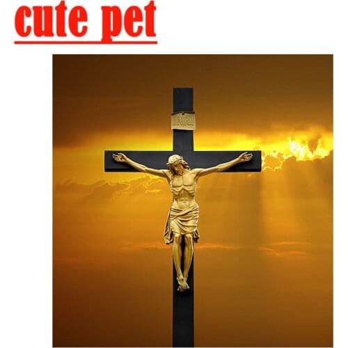 Diy Jesus holy statue Decorative painting religion Wallpaperartworkdiamond painting square drill round diamond Mosaic embroidery