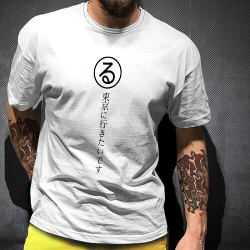 "I'm going to Tokyo" 3D printed short-sleeved T-shirt casual Harajuku punk hot-selling product 2021 summer new style