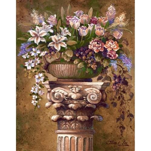 Italian landscape art oil painting Victorian Romance I modern artwork for bedroom decor