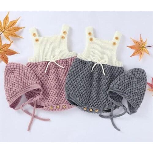 Knitted Baby Clothes Newborn Baby Romper Jumpsuit Cotton Baby Girl Clothes Baby Boy Romper Clothes Baby Girl Romper Overalls