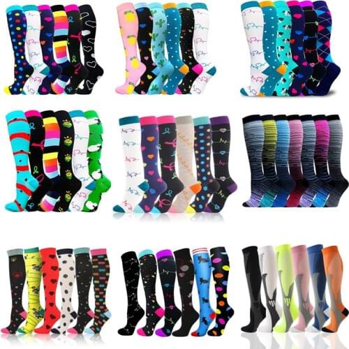 Dropship Unisex Compression Socks Wholesale Soccer Tube Sports Socks Pack Outdoor Sport Nursing Hiking Running Fitness Socks