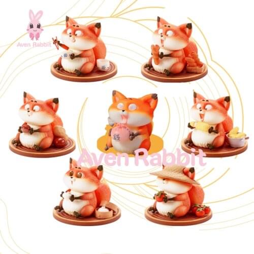 Fox That Eats All Over The World Blind Box Toys Guess Bag Caja Ciega Blind Bag Toys for Girls Figures Kawaii Model Birthday Gift