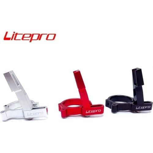 LITEPRO SP8 BMX Folding Bike Front Derailleur Mounting Adapter 40mm Conversion Clip Cycling Bicycle Accessories
