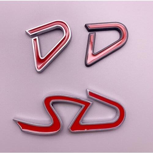 2PCS Metal SD D Logo Badge Emblem Car Sticker Decal for BMW MINI Copper R55 R56 R60 R61 Clubman F55 F56 F60 Countryman