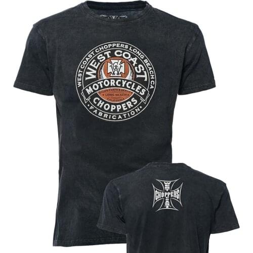 West Coast Chopper Camiseta Hombre Fabrication MenS Short Sleeved Cotton T-Shirt Tee Shirt