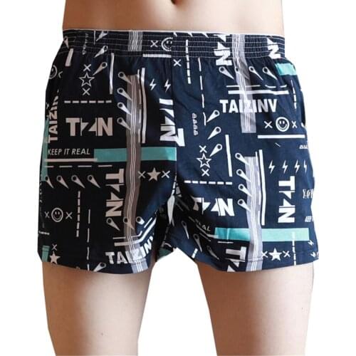 Mens Summer Letter Printing Casual Shorts Mens Cotton Comfortable Skincare Breathable Home-wear Male Sportswear Sweatpants