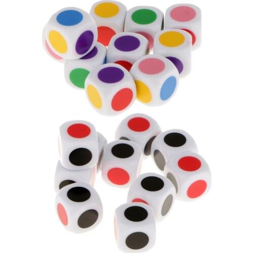 New Arrival Kids Board Game Dice 6 Colors Dices Table Games Educational Toys Birthday Party Toy Bauble Games Supplies Accessory