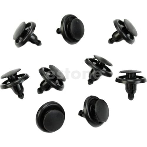 QILEJVS 10Pcs 7mm Bumper Fender Clips Retainer For Toyota Plastic Rivets Clips Auto Car Fender Interior Panel