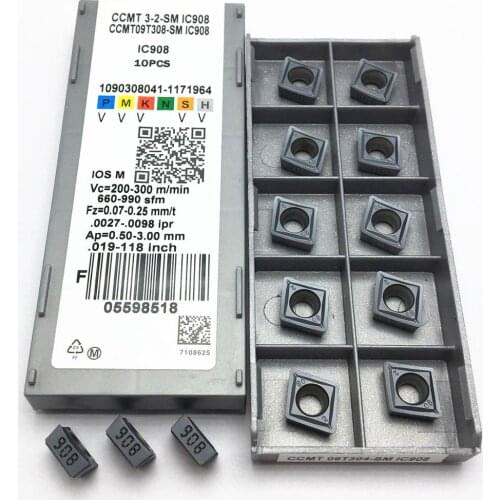 Cutting tool CCMT09T308 SM IC907 CCMT09T308 IC908 internal turning tool carbide insert CNC lathe tool
