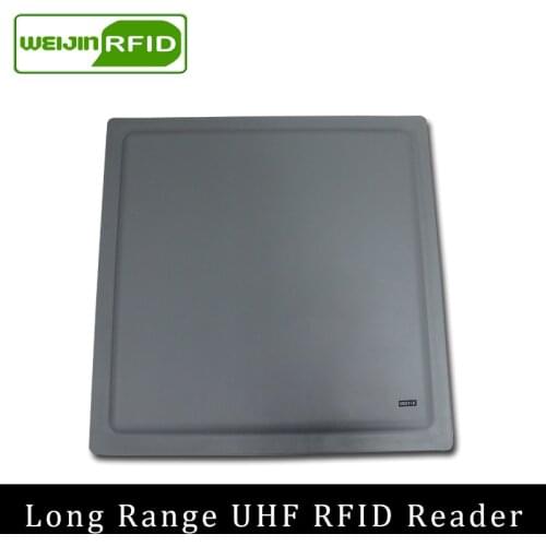 UHF RFID reader 915m 900 868mhz rfid control card sticker ultra long range 12dbi antenna E/RS232/RS485/Wiegand Integrated Reader