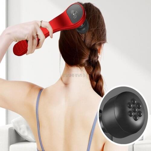 Hand-held head massager fascia grab muscle relaxation electric massage neck membrane mini fascia gun