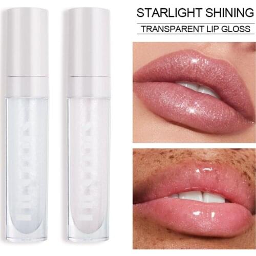 Glass Pearlescent Glitter Lipstick Colorless Lip Nourish And Moisturize The Lips Gloss Lip Glaze Plump Lips Makeup TSLM1