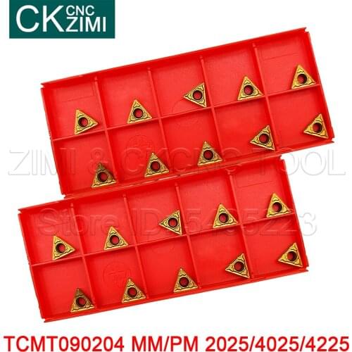 TCMT090204 MM TCMT090204 PM 2025/4025/4225 Carbide insert turning tool lathe cutter milling cutter CNC cutting tool TCMT 090204