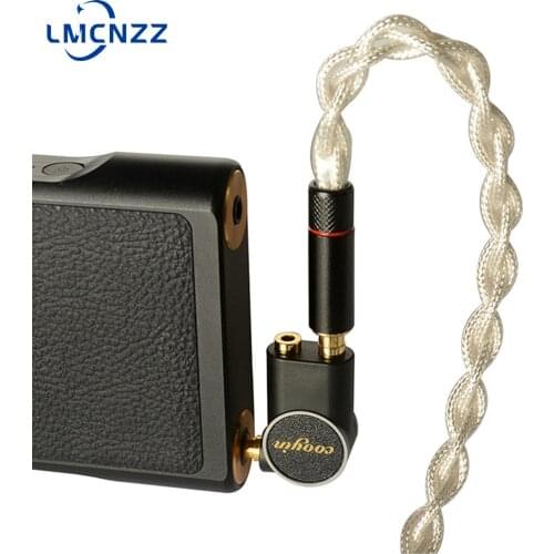 High-quality Adapter Audio 4.4mm Balanced Adapter Male To 2.5mm 3.5mm Balanced Female Plug 24k Gold Plated L Connector