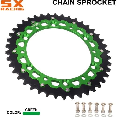 Motorcycle 42T 48T 49T 50T 51T Engine Part Rear Sprocket Chain For KAWASAKI KDX KLX KX 125 200 250 500 650 KDX220R KX250F KX450F