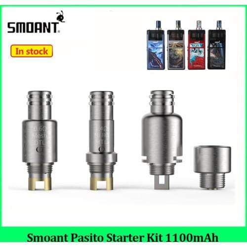 Smoant Pasito Kit Replacement Coil DTL Mesh 0.6ohm MTL Ni-80 1.4ohm RBA Single Coil